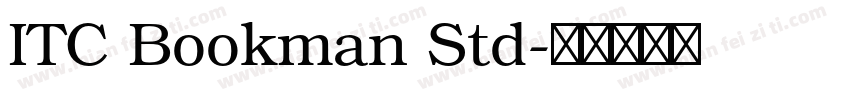 ITC Bookman Std字体转换